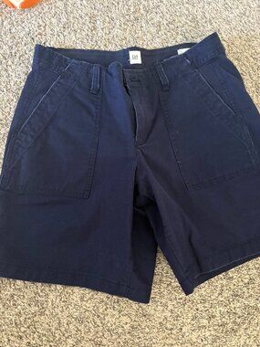 GAP Navy Blue Girlfriend Chino Shorts Size 4 NWOT
